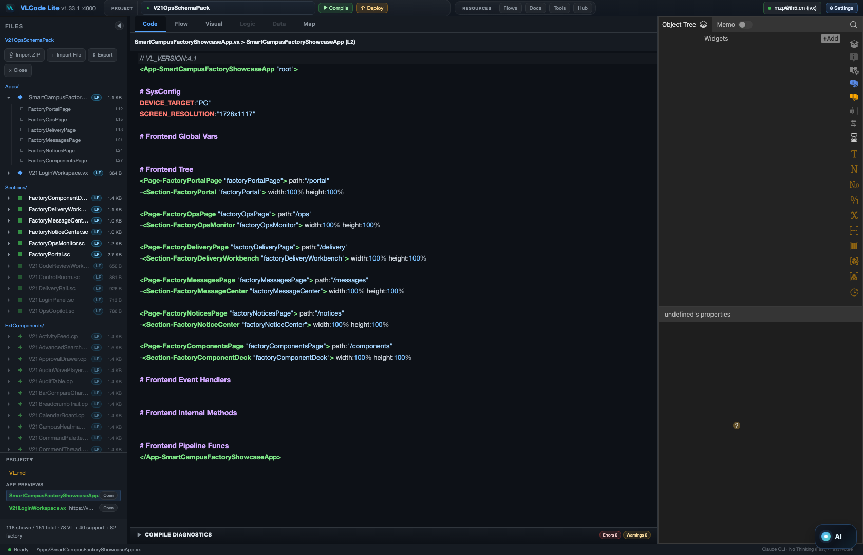 Code mode